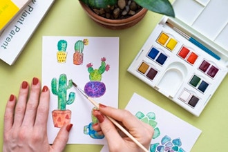 Cacti & Houseplant Illustration WebJam w/ Starter Kit